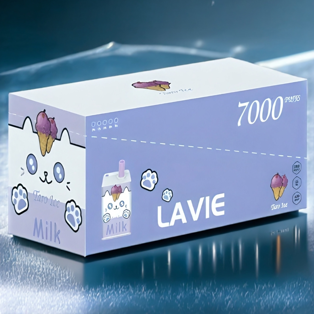 LAVIE Milk Belgique Grossiste 7000 Puffs Vape Glace Taro 16ML 600mAh