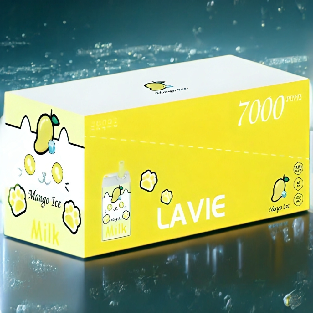 LAVIE Milk Belgique Grossiste 7000 Puffs Vape Mangue Glacée 600mAh Type C