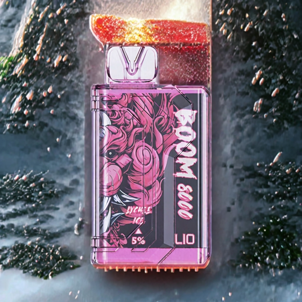 Litchi Glacé LIO BOOM PRO 8000 Puffs Belgique Grossiste 15ml 5