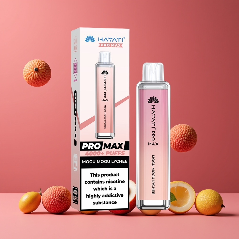 Lychee Mogu Mogu Hayati Pro Max 4000 Puffs Belgique Grossiste 5 Nicotine 1400mAh