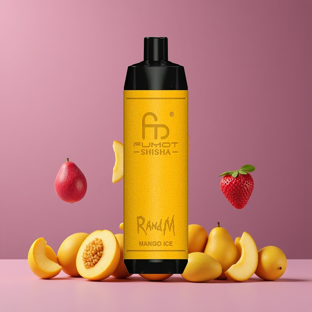 Mangue Glacée RandM Fumot Shisha 10000 Puffs Type-C Belgique Grossiste 18ml