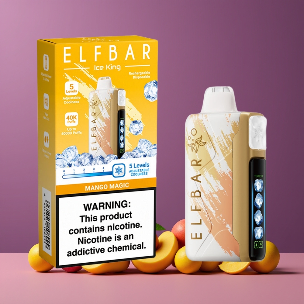 Mangue Magique ELF BAR Ice King 40000 Puffs Belgique Grossiste 20ml 5 Nicotine