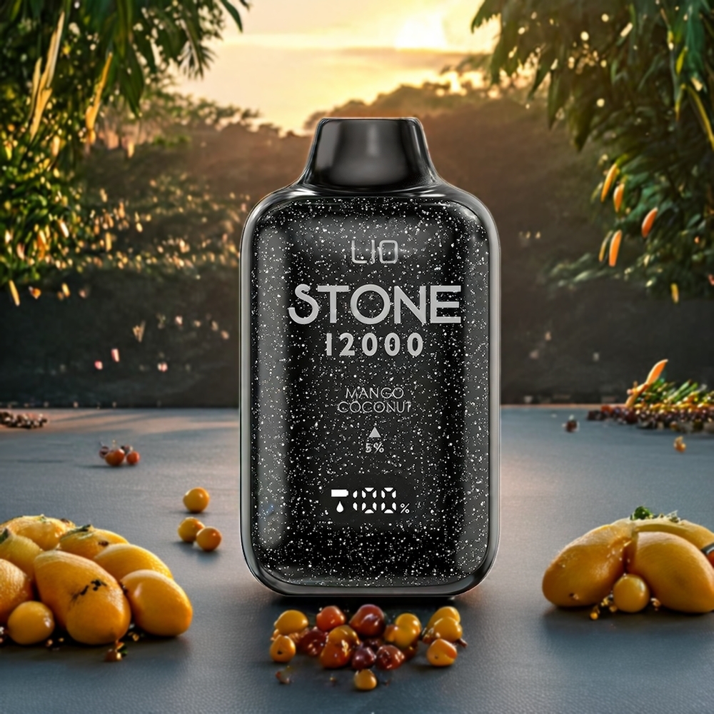 Mangue Noix de Coco LIO Stone 12000 Puffs 18ML Belgique Grossiste 550mAh Type-C