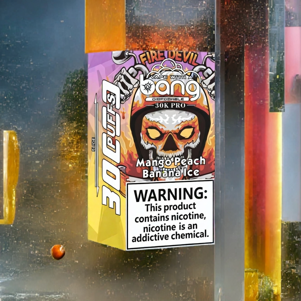 Mangue Pêche  Banane Glacée Bang 30K Pro 30000 Puffs Belgique Grossiste 36ml Dual-Saveur