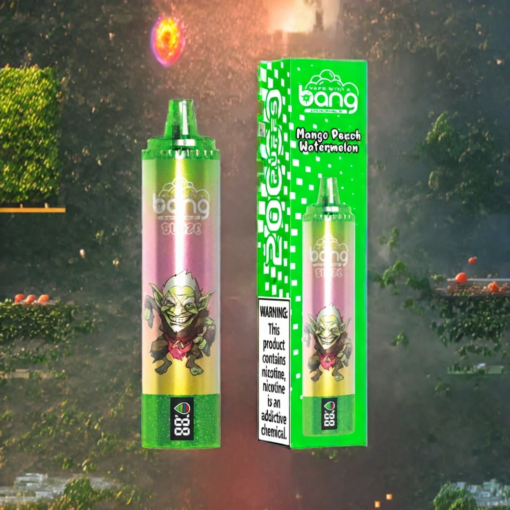 Mangue Pêche Pastèque Bang Blaze Tornado 20000 Bouffées Belgique Grossiste Type-C Nicotine 0-5