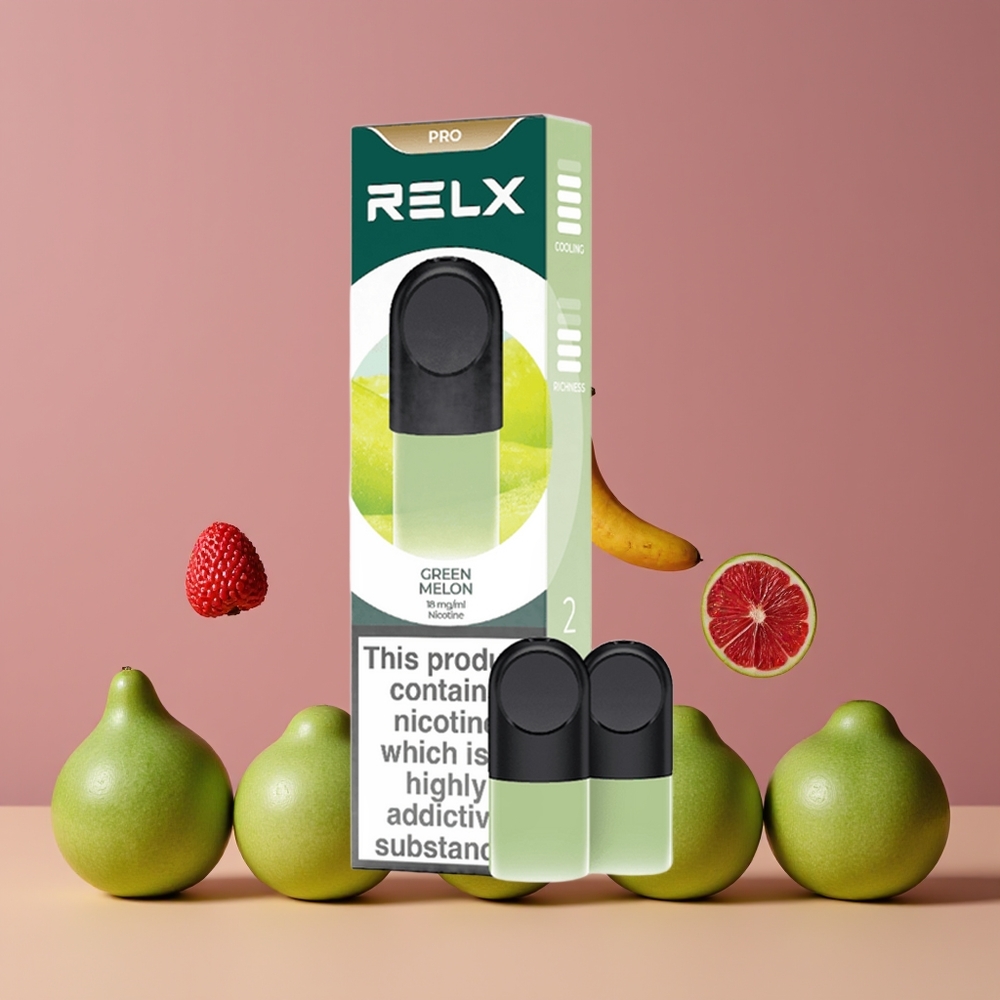 Melon Vert RELX Pod Pro 18 Nicotine  Vapeur Riche Belgique Grossiste