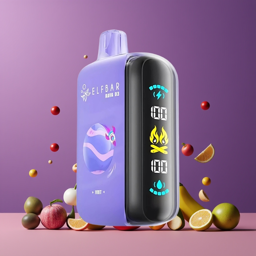 Menthe Fraise ELF BAR RAYA D3 25000 Puffs Belgique Grossiste 23ml 850mAh