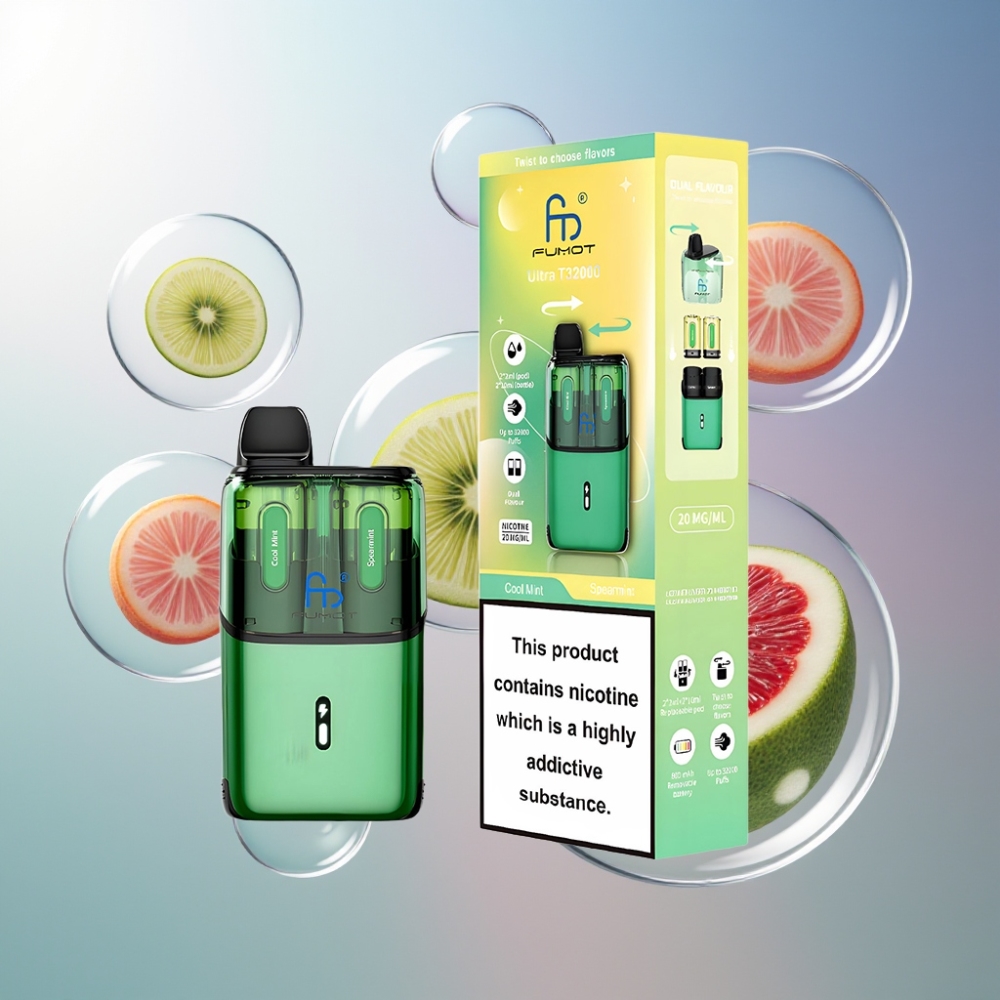Menthe Fraîche  Menthe Douce Fumot Ultra T32000 32000 Puffs Belgique Grossiste 800mAh
