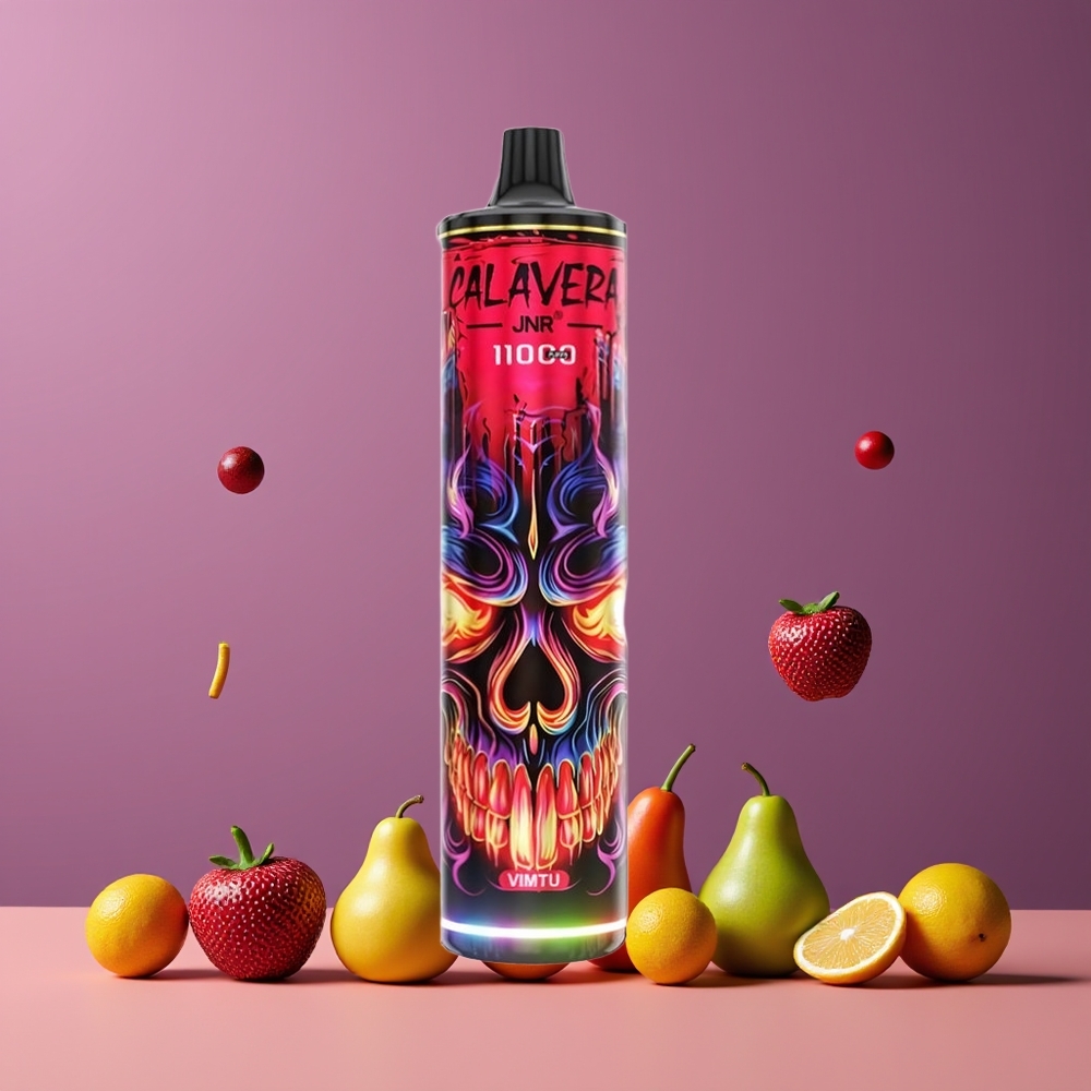 Menthe Fraîche JNR Calavera 11000 Puffs 21ml Belgique Grossiste 850mAh 10ohm