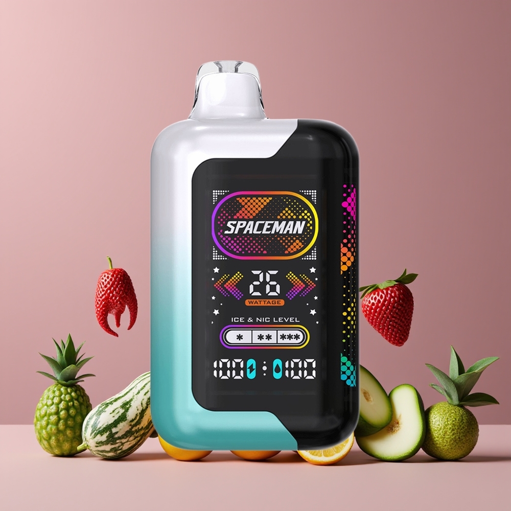 Menthe Fraîche SPACEMAN SP40000 Double Tirage 20ml Belgique Grossiste 1000mAh