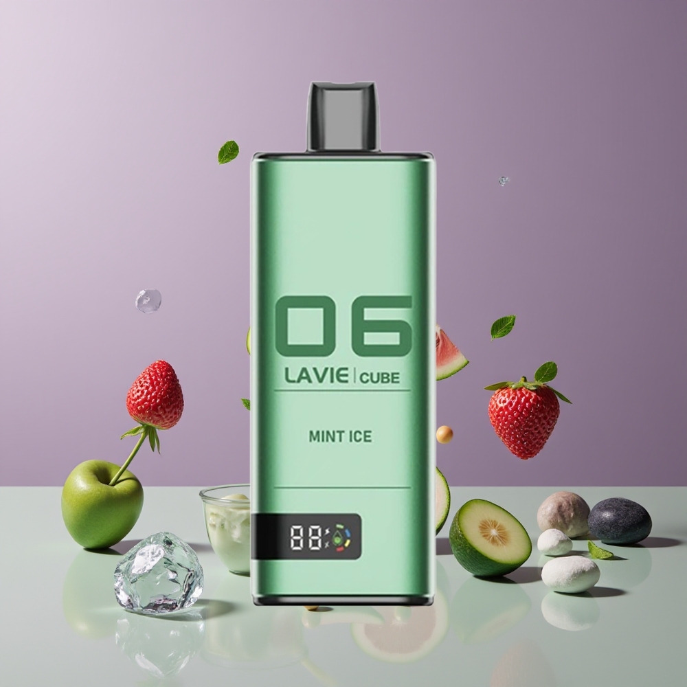 Menthe Glacée Lavie Cube 20000 Puffs Belgique Grossiste 28ML Type C