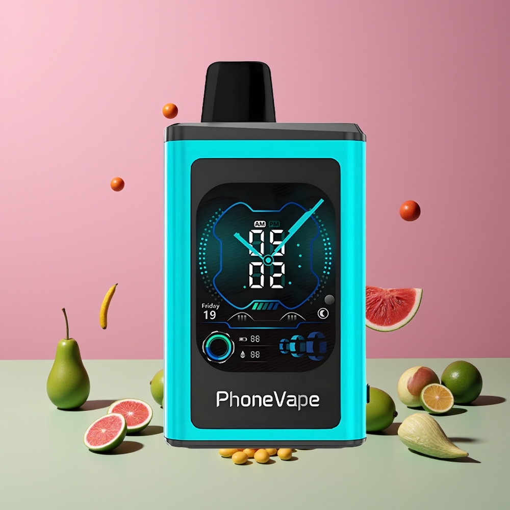 Menthe Miami JNR PhoneVape 30000 bouffées Belgique Grossiste Turbo Mode App Controlled