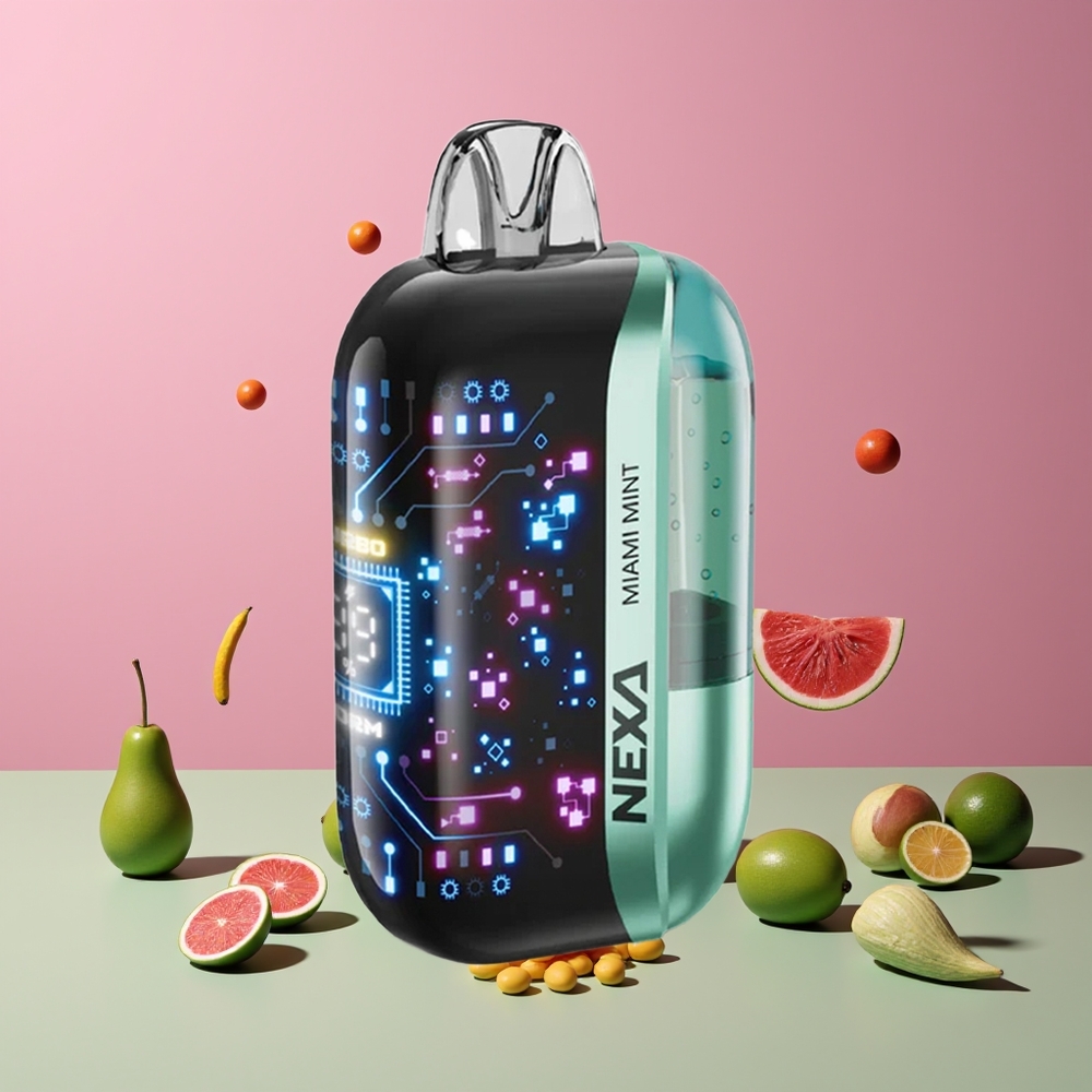 Menthe Miami NEXA Ultra 50000 Puffs Belgique Grossiste 20ml 800mAh