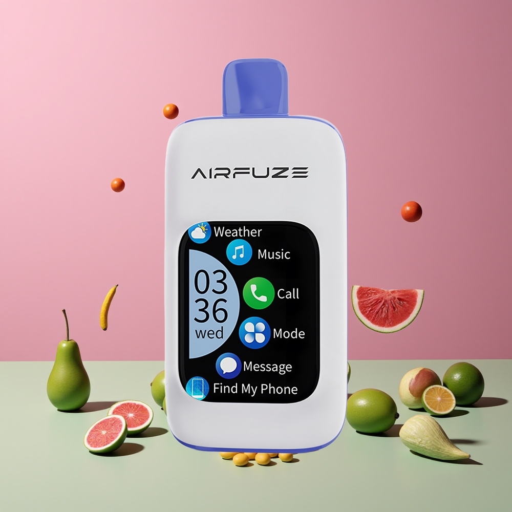 Menthe de Miami AirFuze Smart 30000 Puffs Belgique Grossiste TFT Tactile 900mAh