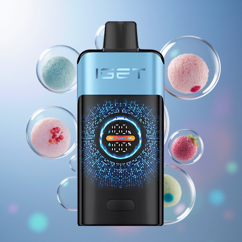 Monstre Bleu IGET ONE 12000 Puffs Belgique Grossiste 2700 mAh et Écran Courbé