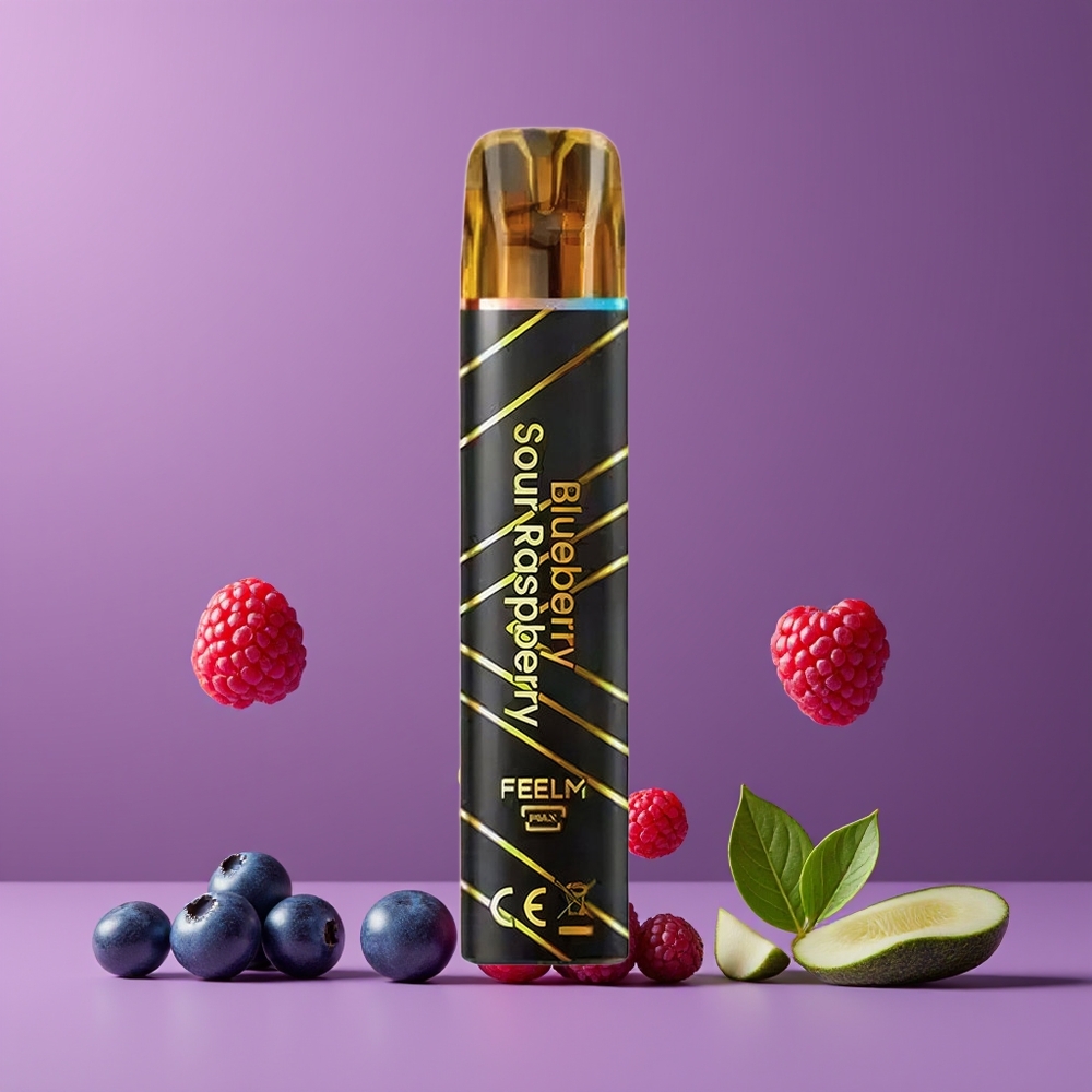 Myrtille Acidulée Framboise JNR BlackGolden 800 Puffs Belgique Grossiste 550mAh 2 Nicotine