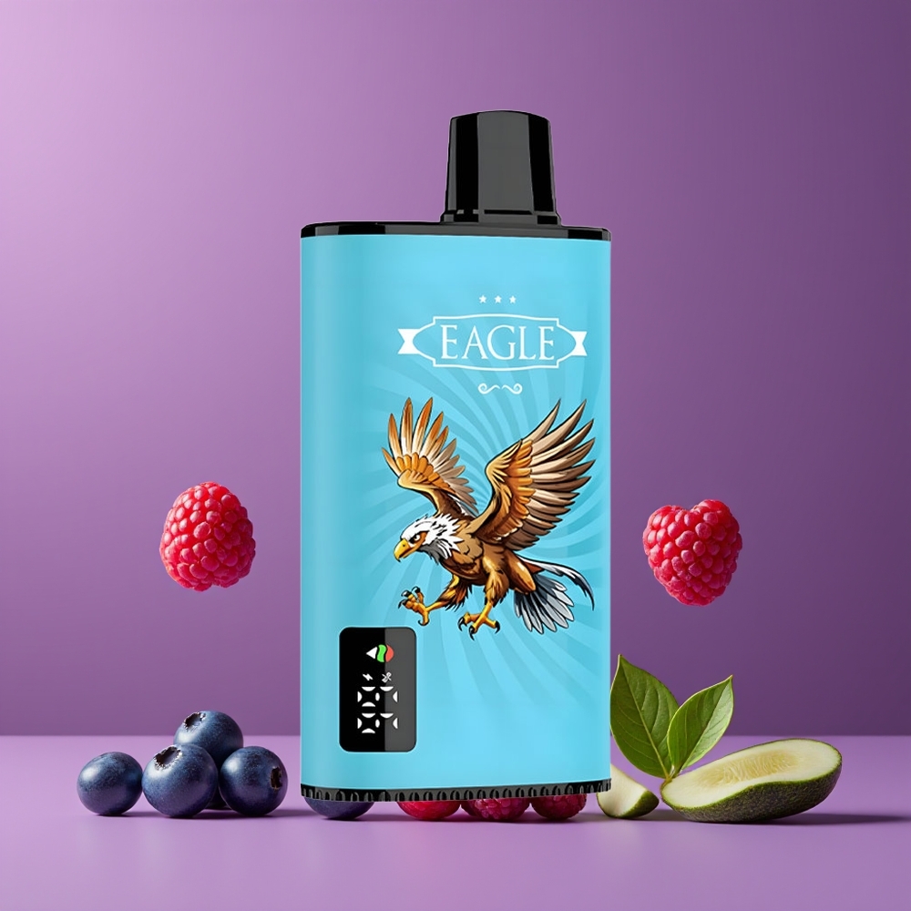 Myrtille Acidulée Framboise JNR Eagle Smart 23000 Puffs Belgique Grossiste 25ml 2 Nicotine