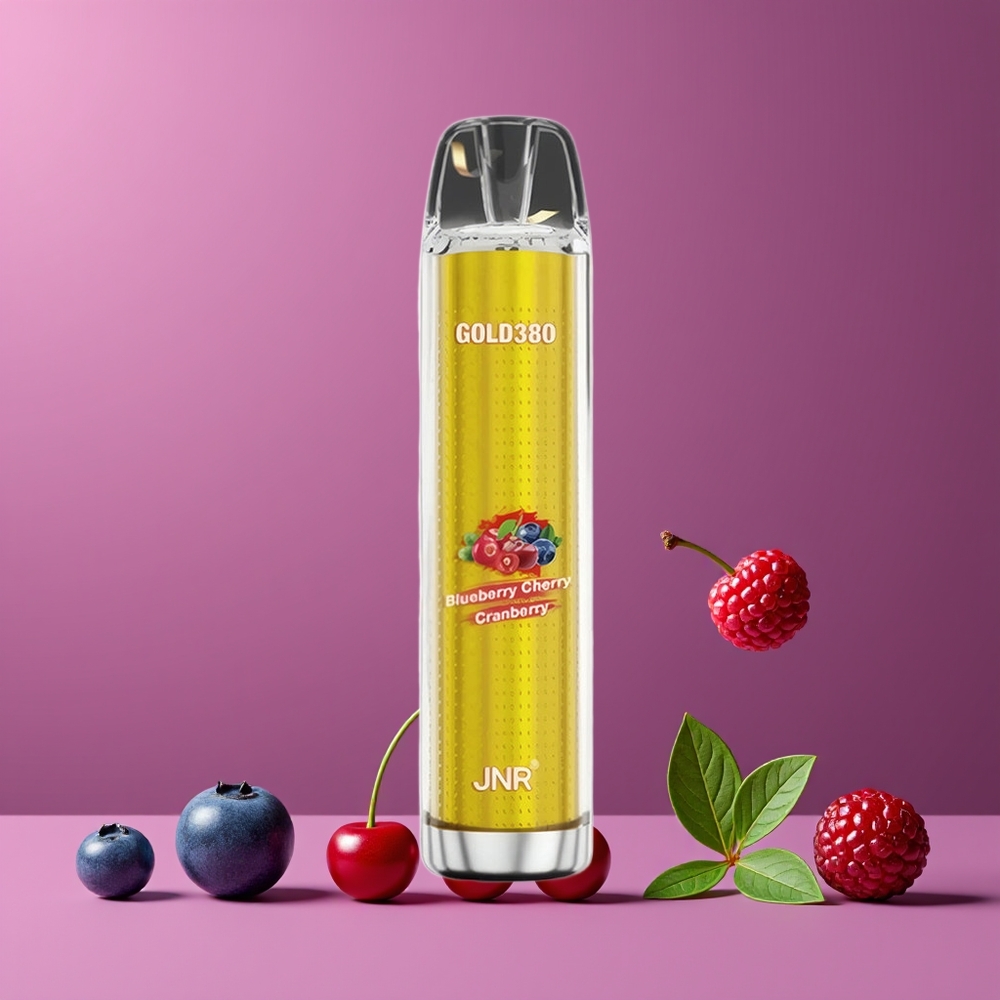 Myrtille Cerise Canneberge JNR Glod380 6000 Puffs Belgique Grossiste 1500mAh 13ml