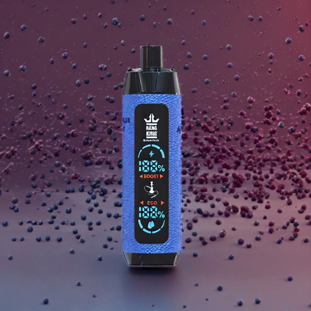 Myrtille Framboise Acidulée Bang King Shisha 25000 Puffs Belgique Grossiste 30ml 5