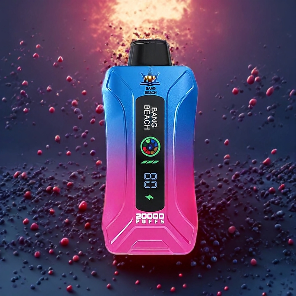 Myrtille Framboise Bang Beach 20000 Puffs Belgique Grossiste 35ml Smart Screen