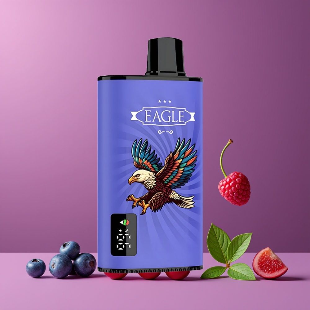 Myrtille Framboise Cerise JNR Eagle Smart 23000 Puffs Belgique Grossiste 25ml 2