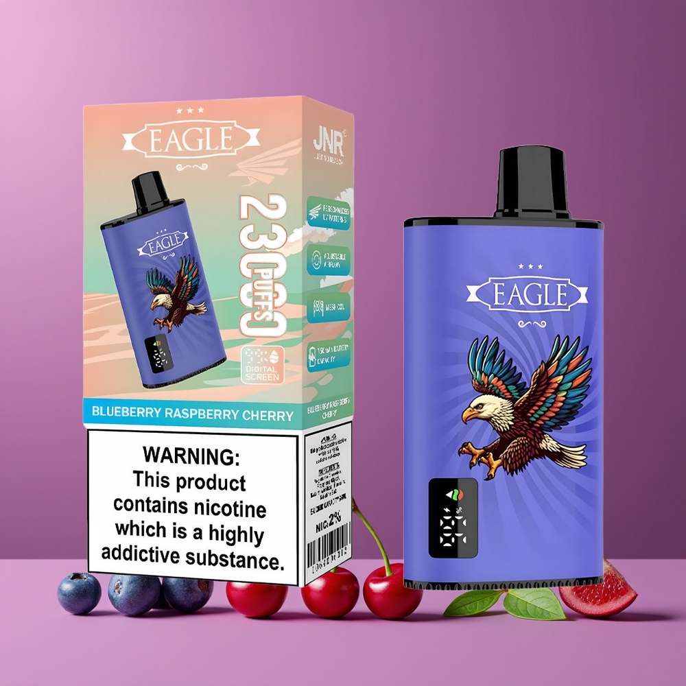 Myrtille Framboise Cerise JNR Eagle Smart 23000 Puffs Belgique Grossiste 25ml 2