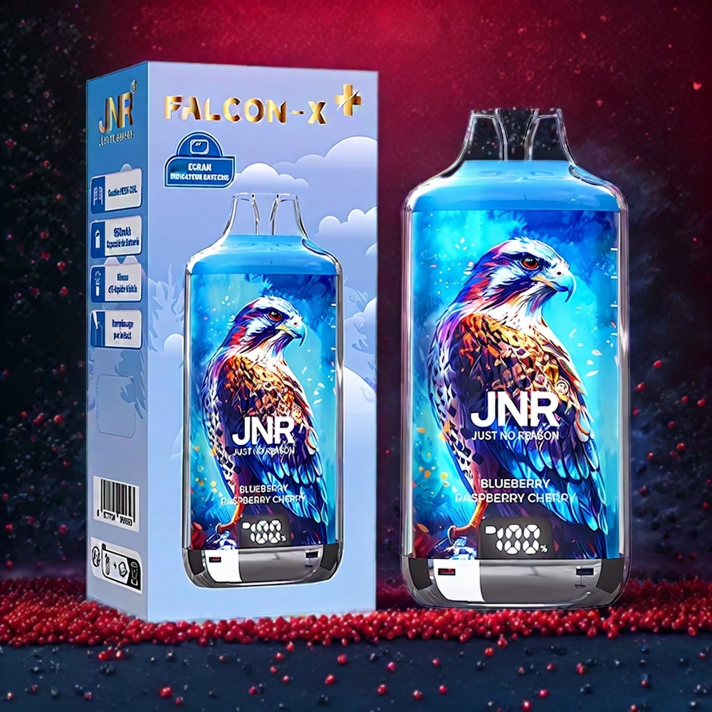 Myrtille Framboise Cerise JNR Falcon X⁺ 28000 Puffs Belgique Grossiste Rechargeable 950mAh