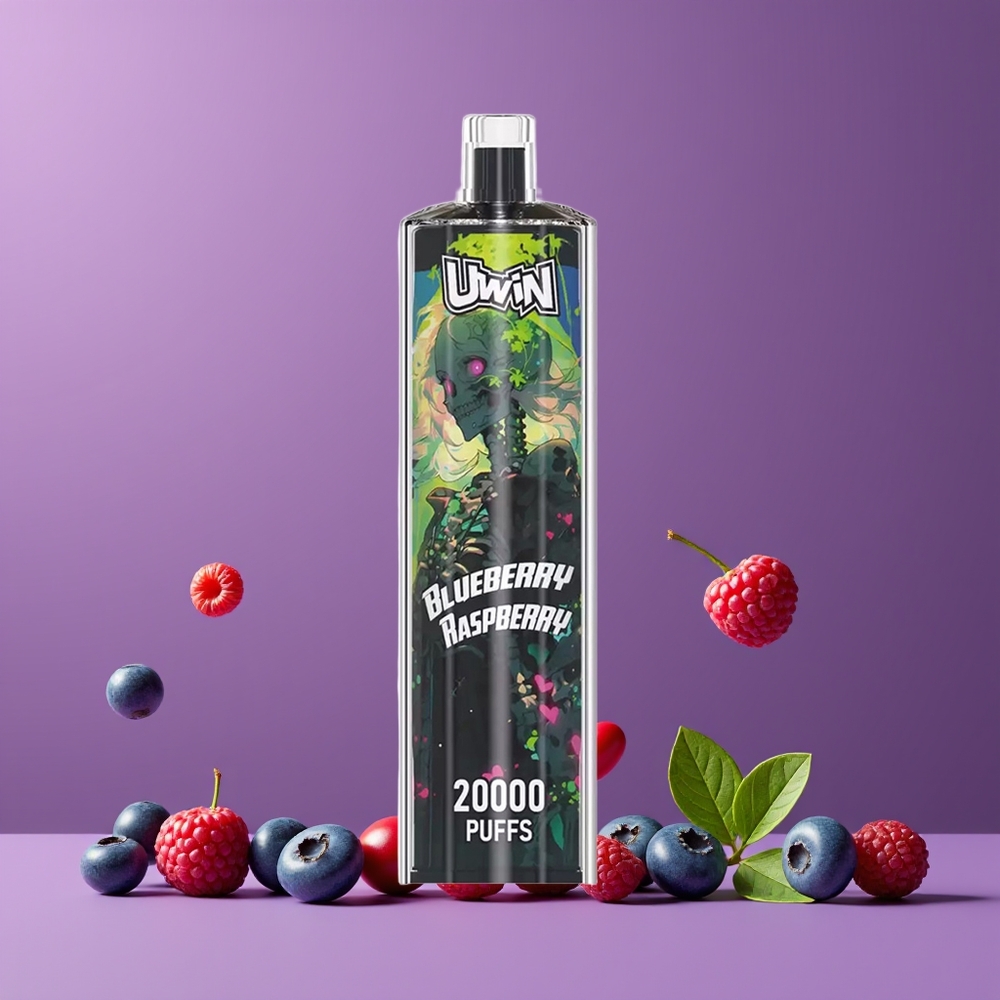 Myrtille Framboise Uwin Shisha Crystal 20000 Puffs Belgique Grossiste 22ml DTL