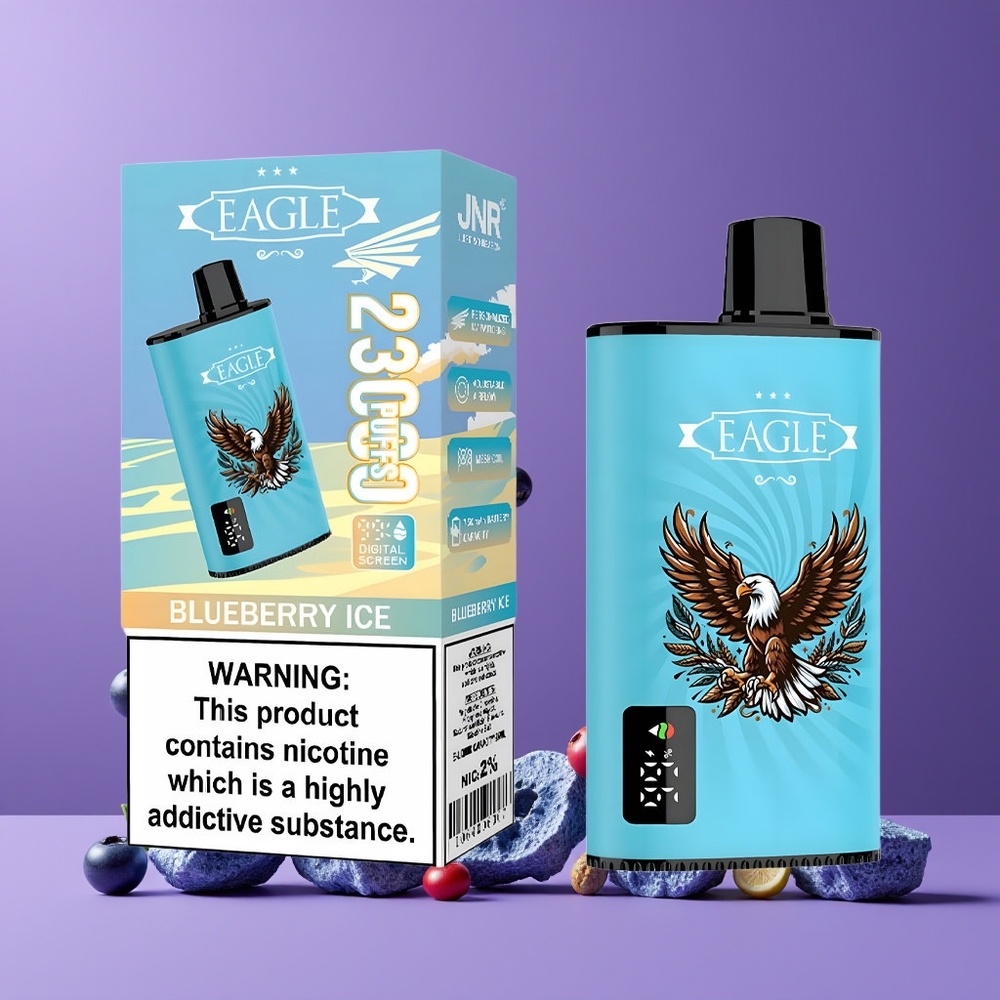 Myrtille Glace JNR Eagle Smart 23000 Puffs Belgique Grossiste 25ml 2 Nicotine