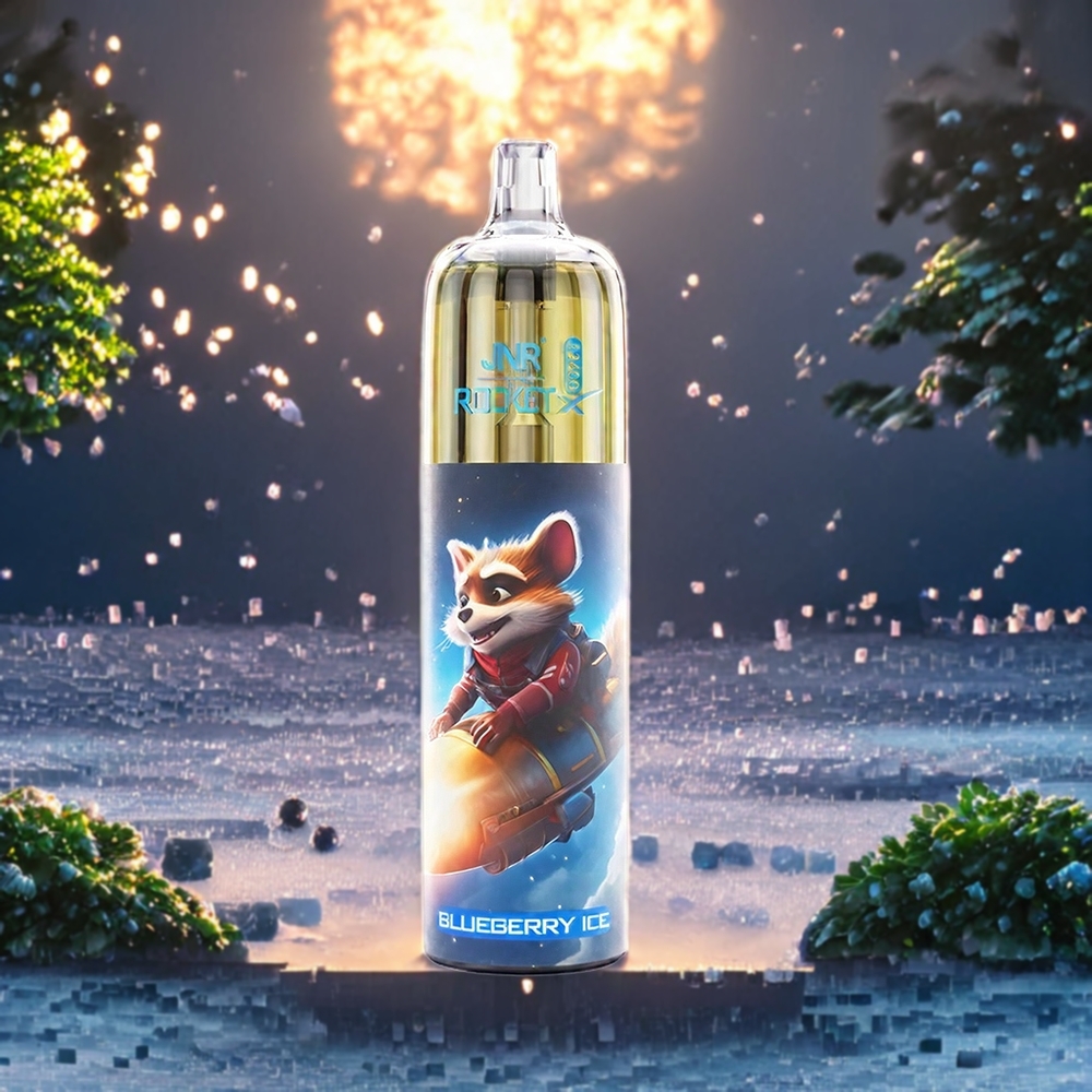 Myrtille Glace JNR Rocket X 12400 Puffs Belgique Grossiste Type-C Rechargeable 22ml E-liquide