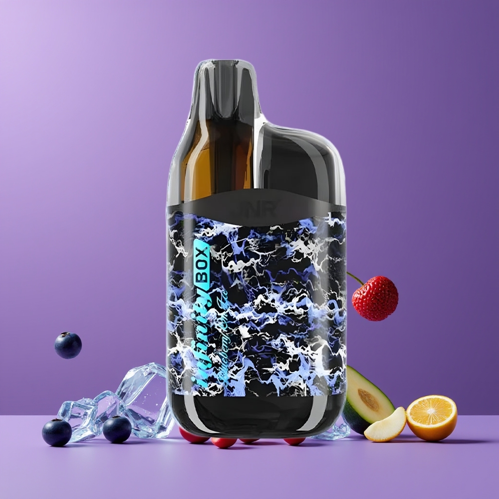 Myrtille Glacée JNR Infinity Box 10700 Puffs 2200mAh Belgique Grossiste