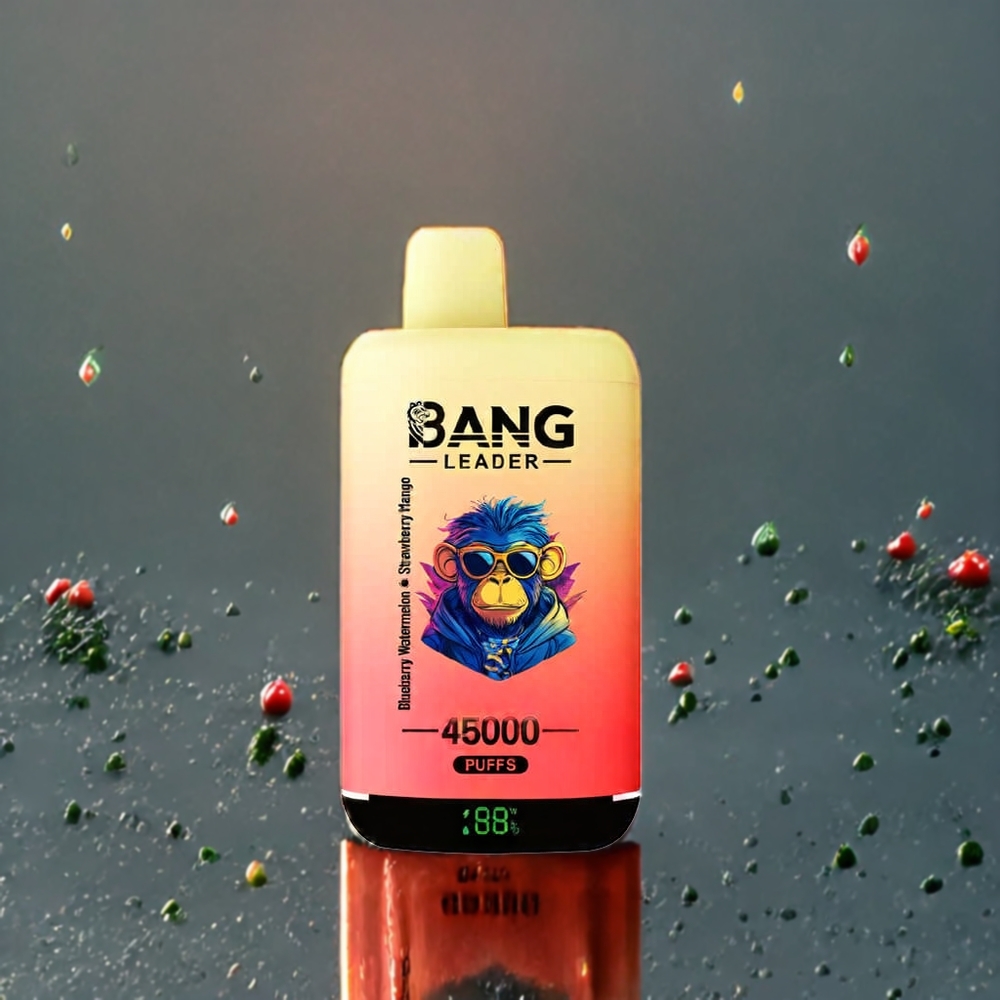 Myrtille Pastèque Bang Leader 45000 Puffs Belgique Grossiste 0 Nicotine Dual Flavor