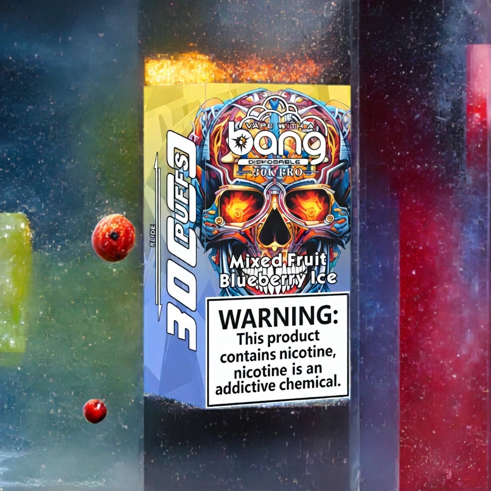 Mélange de Fruits  Bleu Glacé Bang 30K Pro 30000 Puffs 36ml Belgique Grossiste Dual-Flavor System