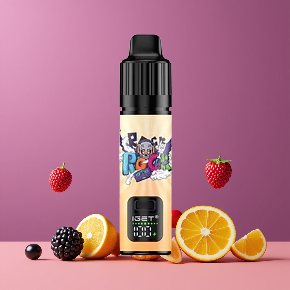 Mûre Ananas Orange IGET BAR PLUS S3 POD 10000 Puffs Belgique Grossiste 18 ml 5