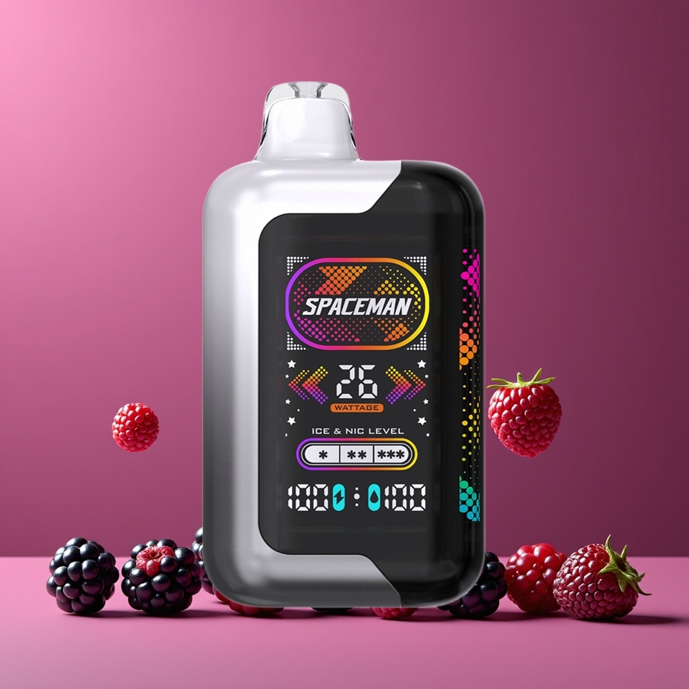 Mûre Framboise SPACEMAN SP40000 1000mAh 20ml Belgique Grossiste