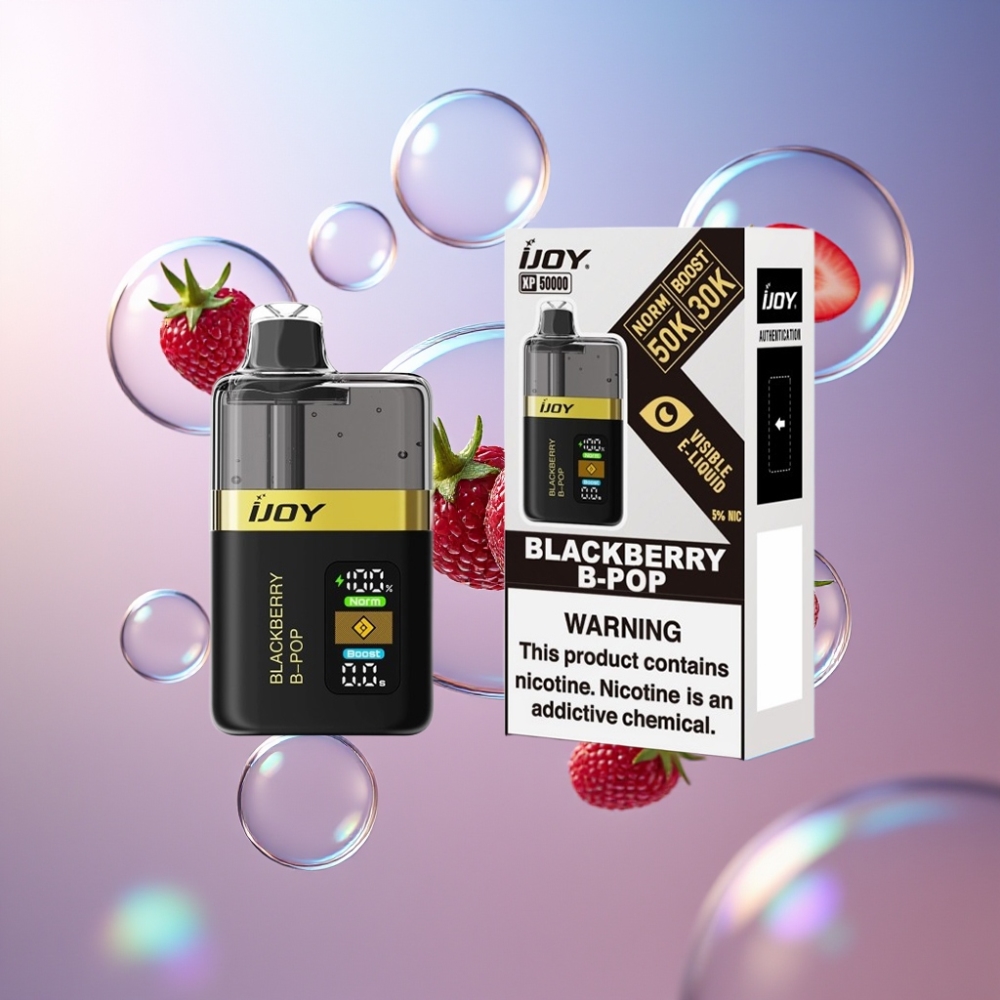 Mûre Noir IJOY XP50000 Belgique Grossiste 50000 Bouffées Dual Mesh Type-C