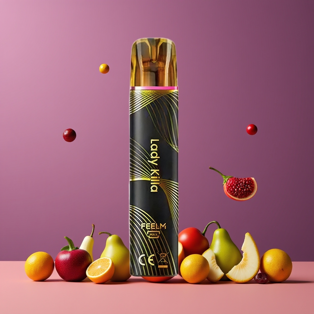 Noir  Doré JNR BlackGolden 800 Lady Killa Belgique Grossiste 550mAh 2 Nicotine