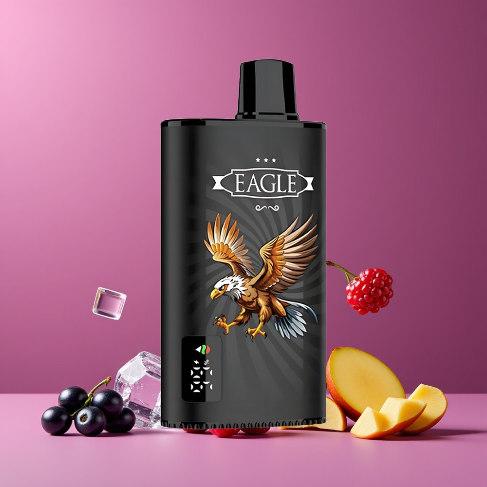 Noir Cassis Mangue Glacé JNR Eagle Smart 23000 Puffs Belgique Grossiste 25ml 2 Nicotine