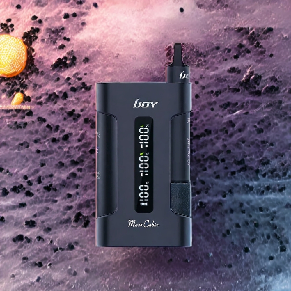 Noir IJOY Mars Cabin 6000 Puffs Belgique Grossiste 2 x 5ML 1000mAh