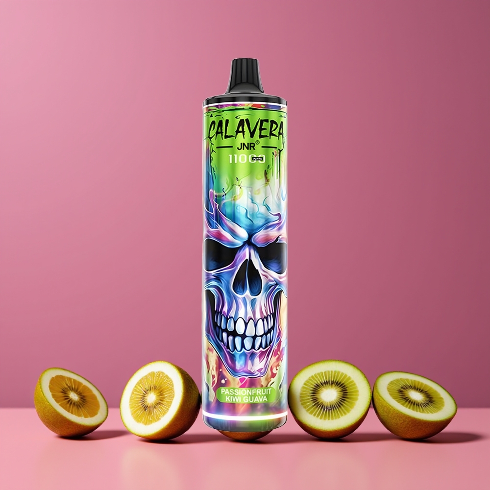 Passionfruit Kiwi Goyave JNR Calavera 11000 Puffs Belgique Grossiste 21ml 5 Nicotine