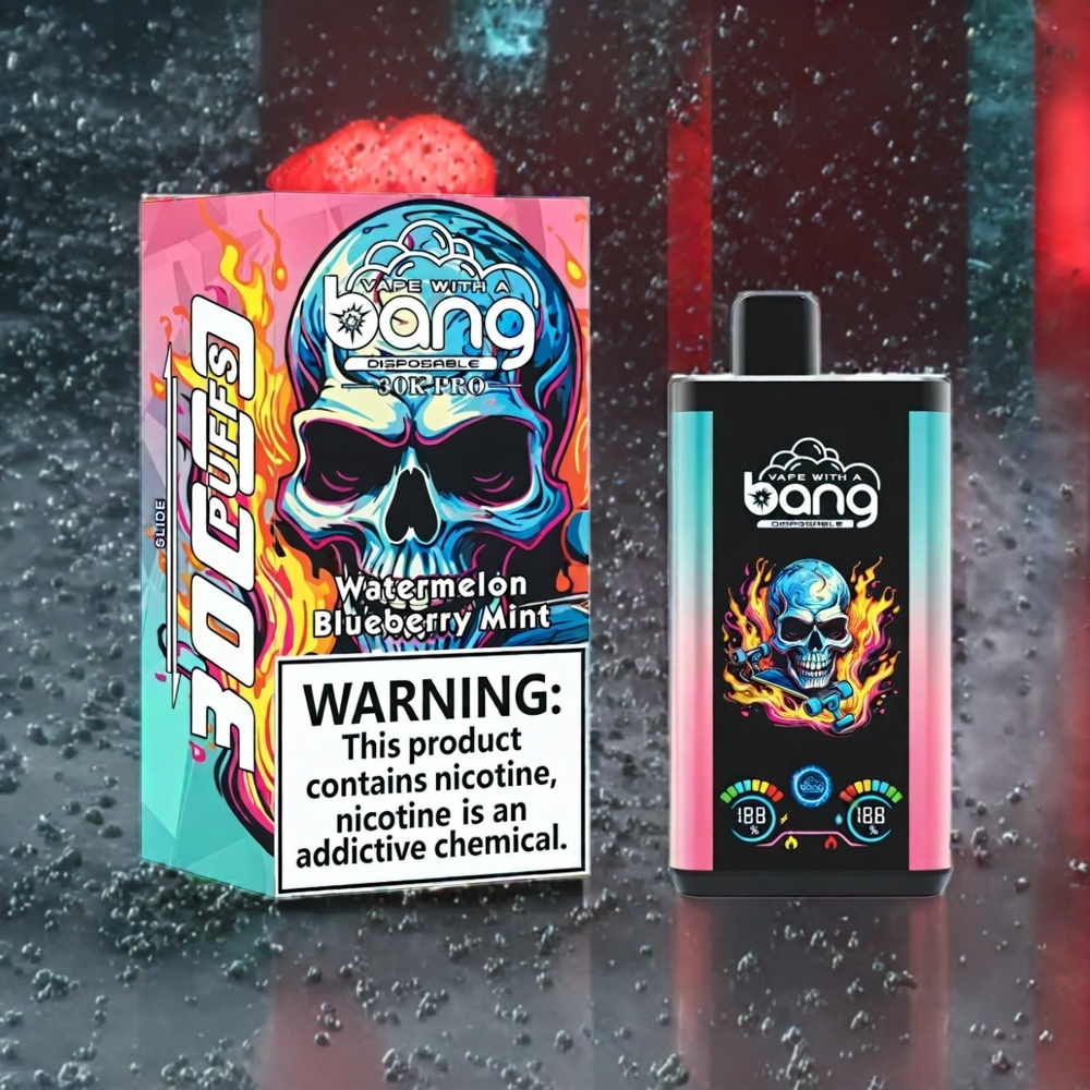Pastèque  Menthe Bleuet Bang 30K Pro 30000 Puffs Belgique Grossiste 36ml Dual-Saveur