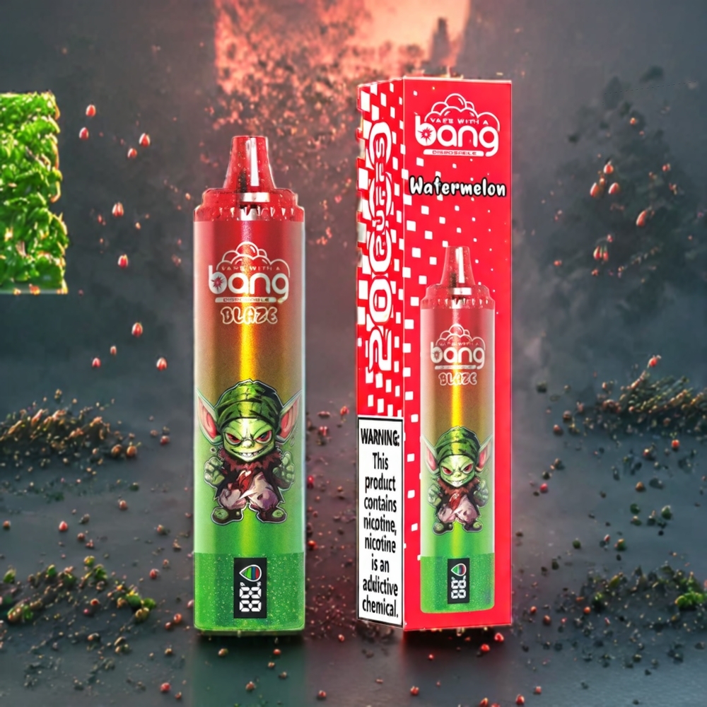 Pastèque Bang Blaze Tornado 20000 Puffs Belgique Grossiste Recharge Type-C Airflow Réglable