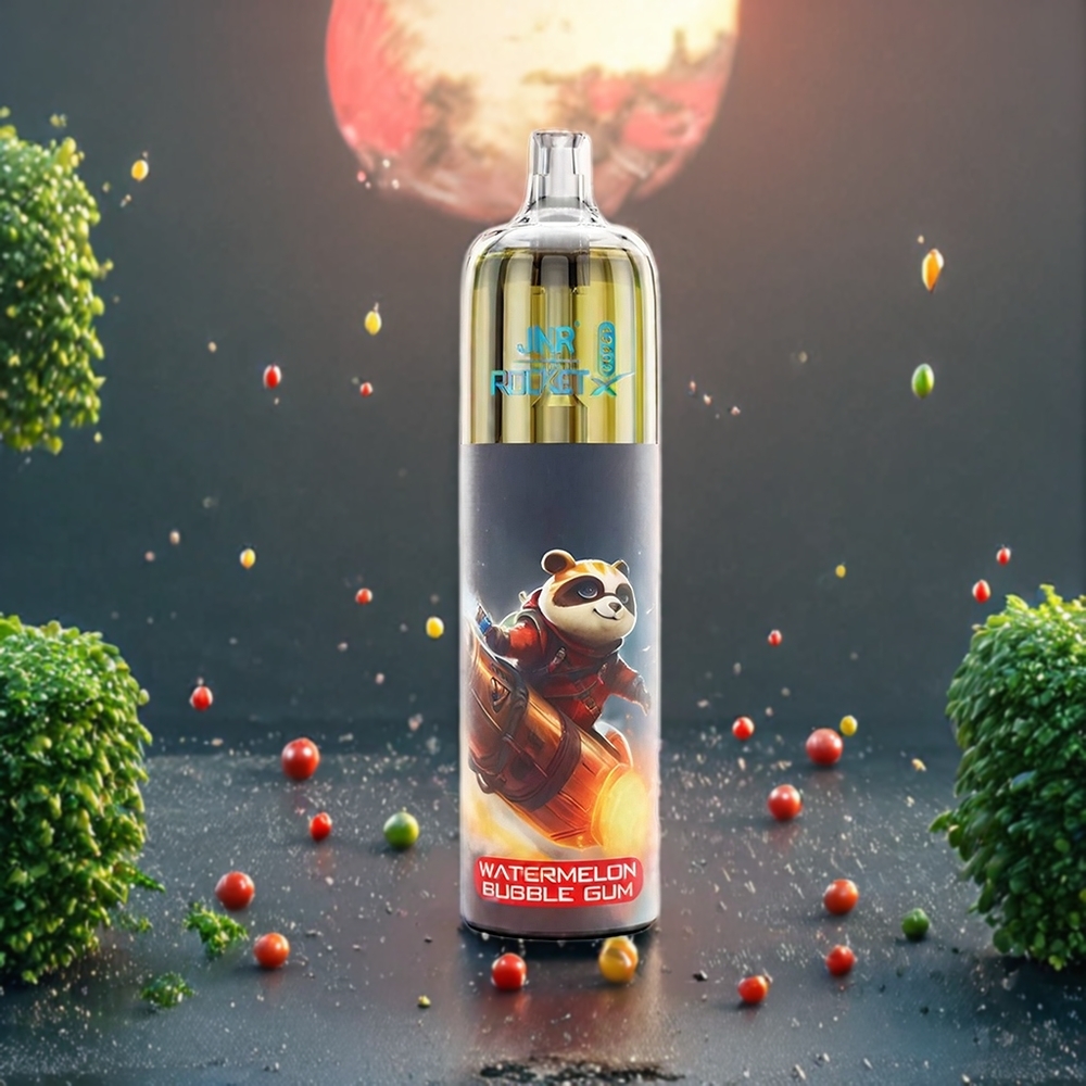 Pastèque Bubble Gum JNR Rocket X 12400 Puffs Belgique Grossiste Type-C Quick Charge 22ml E-liquid