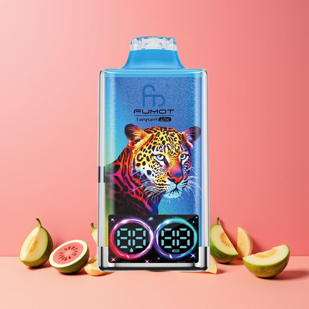Pastèque Bubblegum Fumot Leopard 40000 Puffs Belgique Grossiste 5 Nicotine Dual Mesh