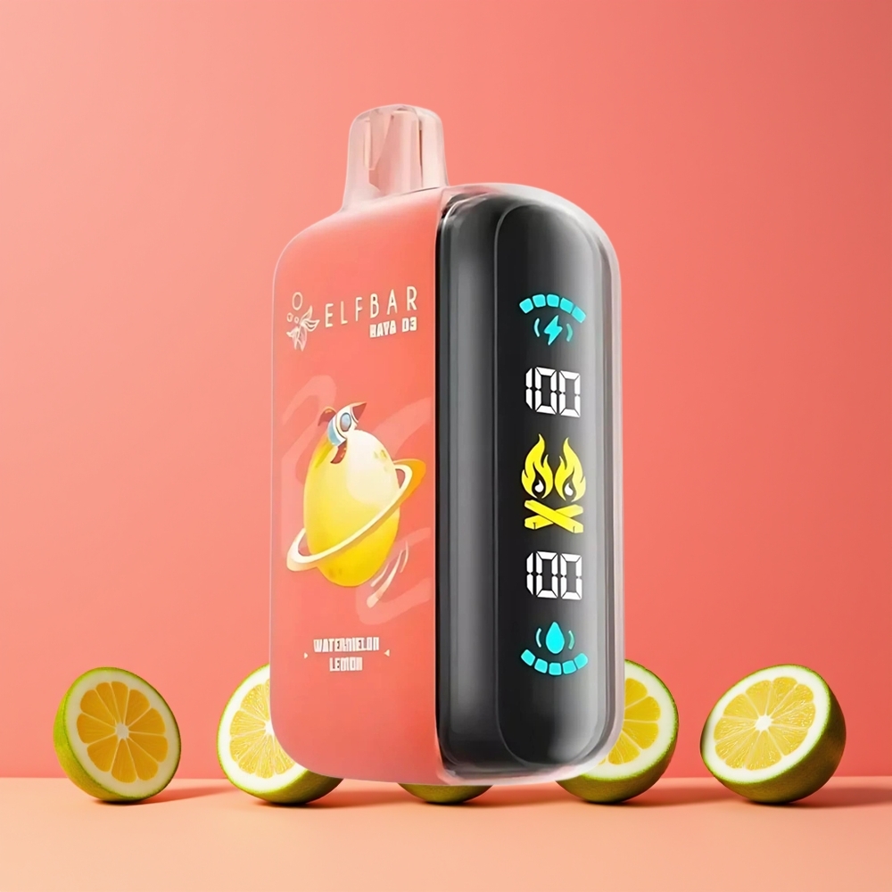 Pastèque Citron ELF BAR RAYA D3 25000 Puffs Belgique Grossiste 23ml Type-C