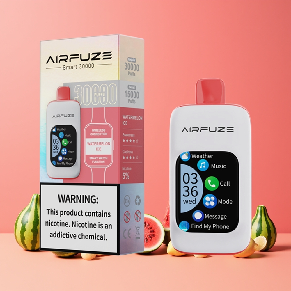 Pastèque Glace AirFuze Smart 30000 Puffs Belgique Grossiste 5 Nicotine 900mAh
