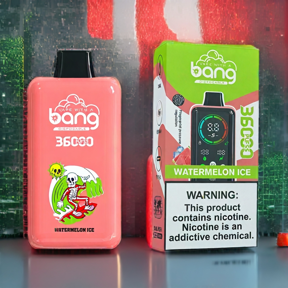 Pastèque Glacée Bang 36000 Power 36000 Puffs Belgique Grossiste 36ml 5