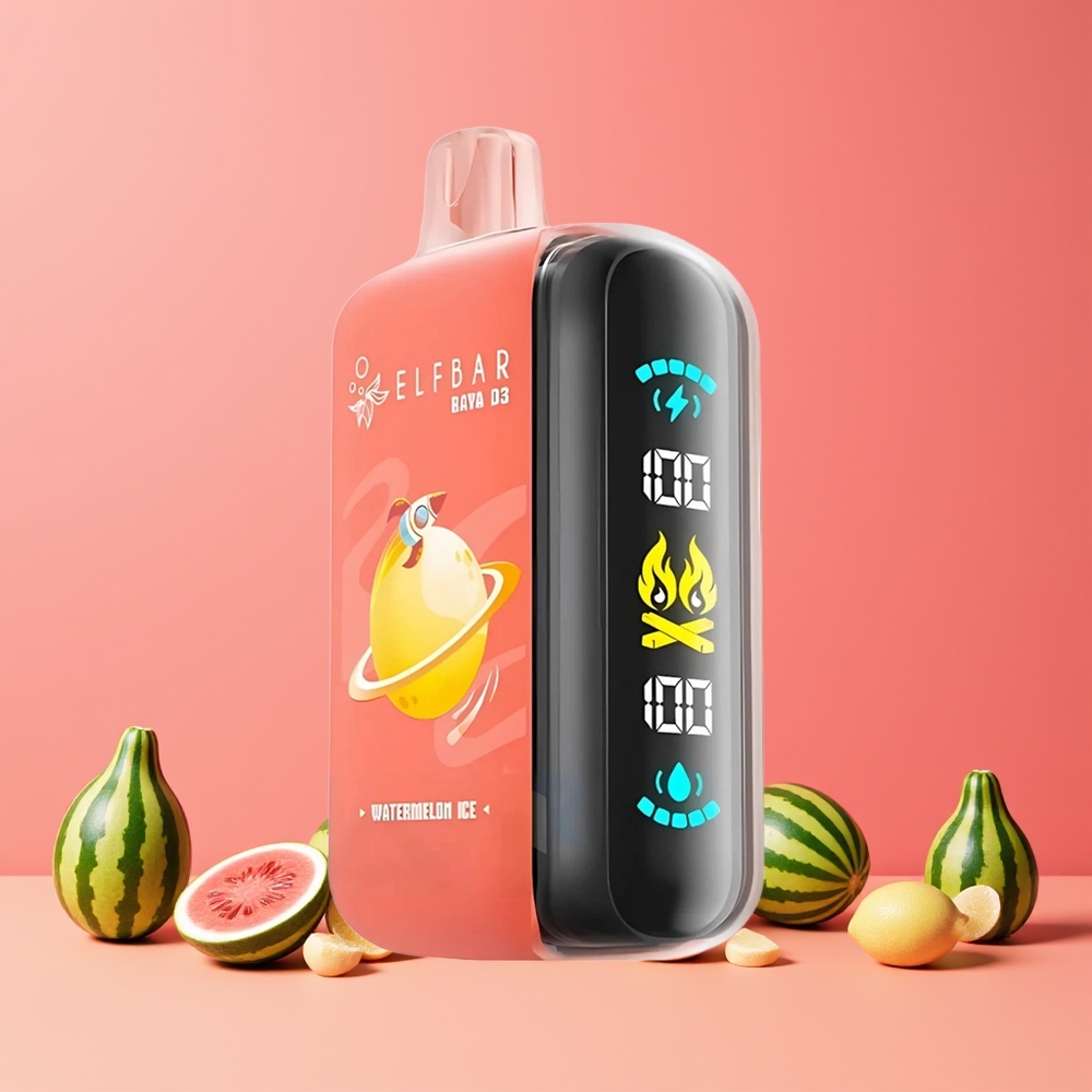Pastèque Glacée ELF BAR RAYA D3 25000 Puffs Belgique Grossiste 23ml 5