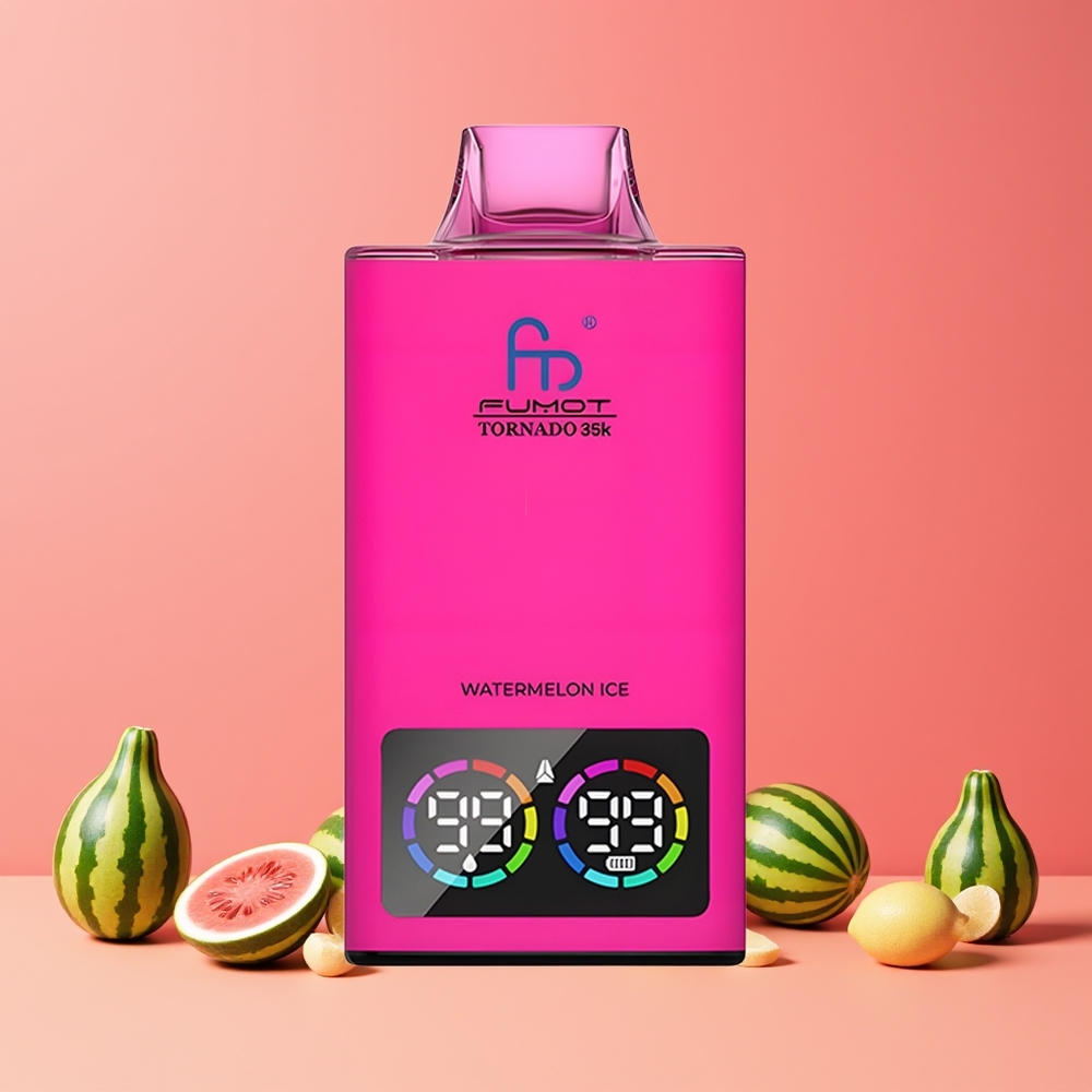 Pastèque Glacée Fumot Tornado 35000 Puffs Belgique Grossiste 15ml E-juice 700 MAH