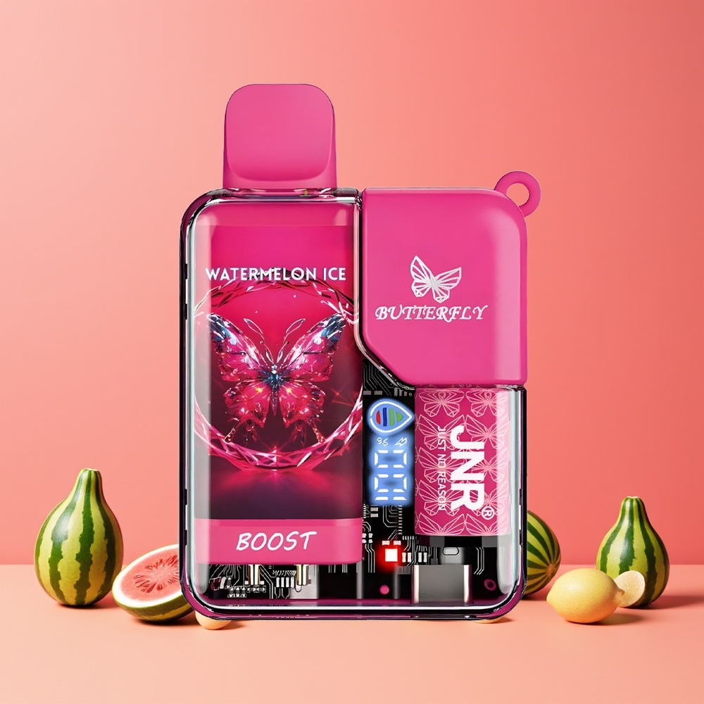 Pastèque Glacée JNR Butterfly 8500 Puffs Belgique Grossiste 15ml 5